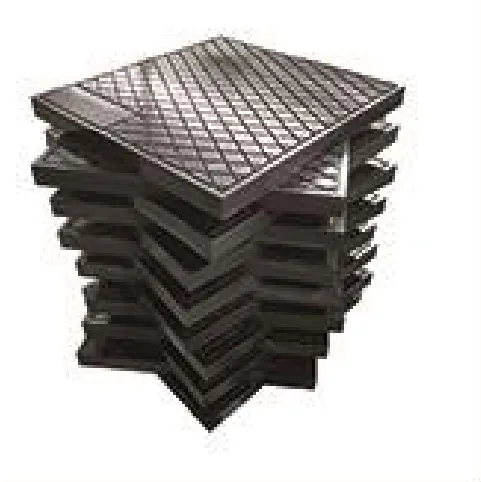 Stacked crane outrigger pads ready for delivery