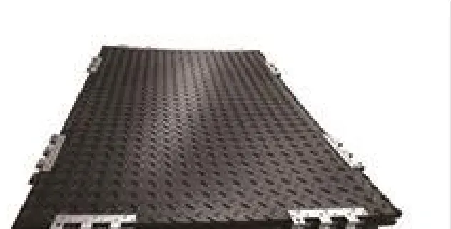 Stacked heavy-duty base mats with steel connection hardware