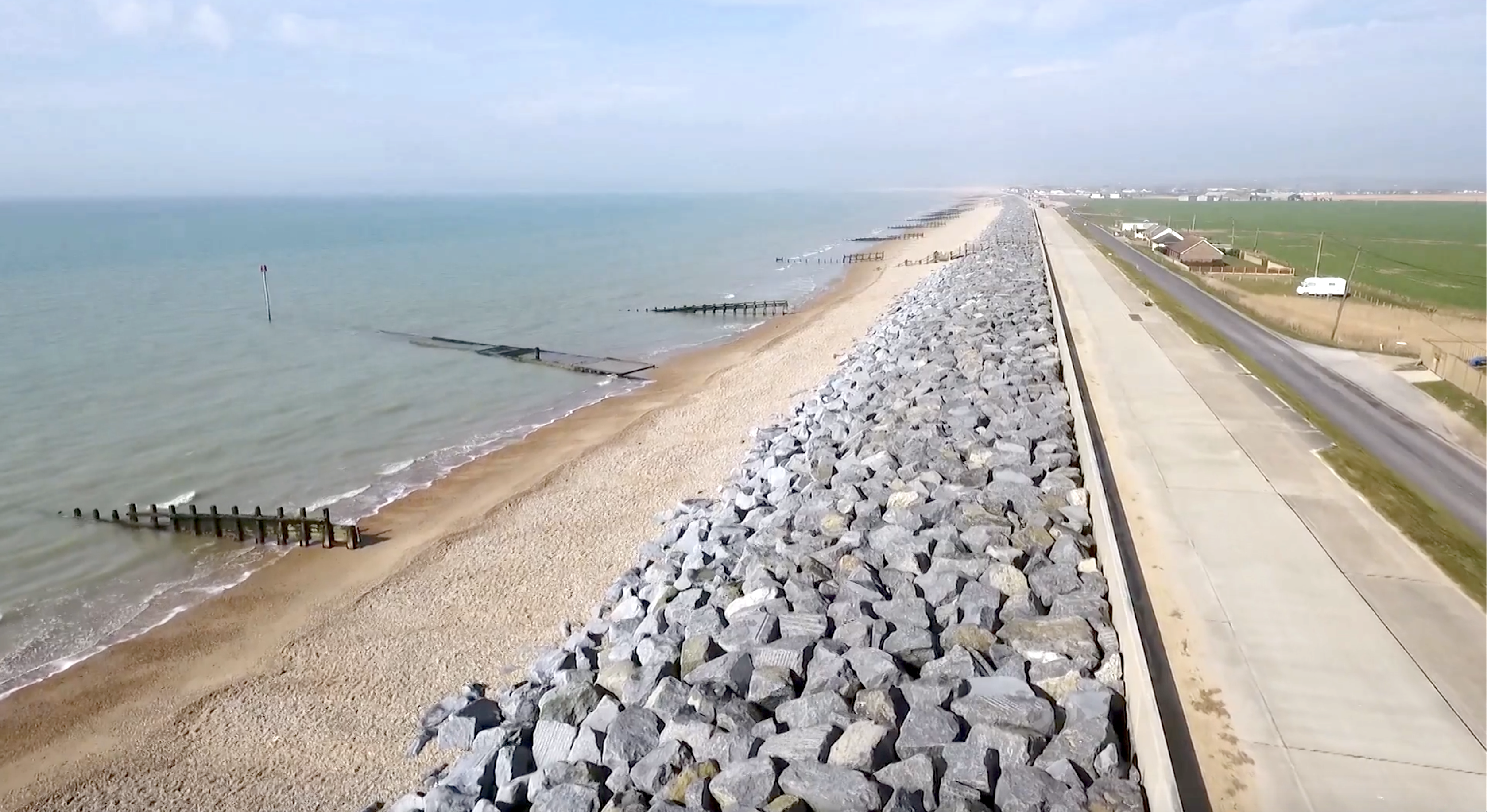 Flood management structure on a UK watercourse
